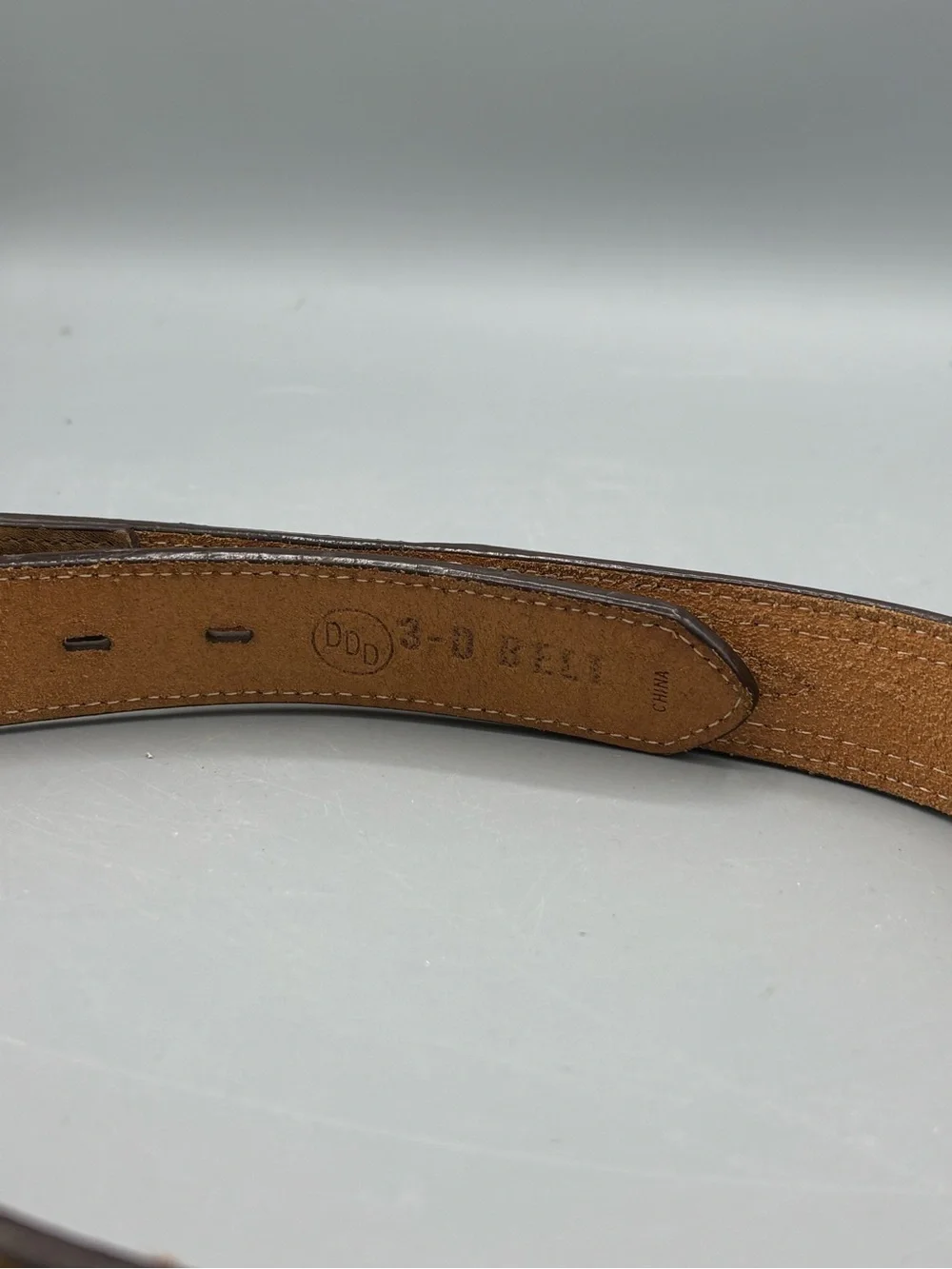 3D Boys Genuine Leather Inlay Belt